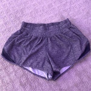 Grey Lululemon shorts in a size 0!!